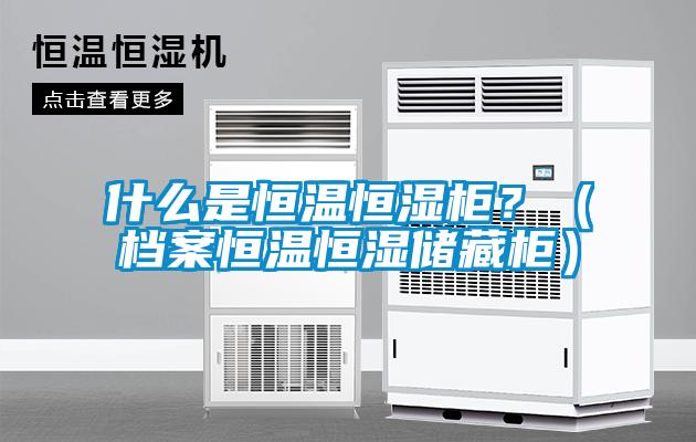 什么是恒溫恒濕柜？（檔案恒溫恒濕儲藏柜）