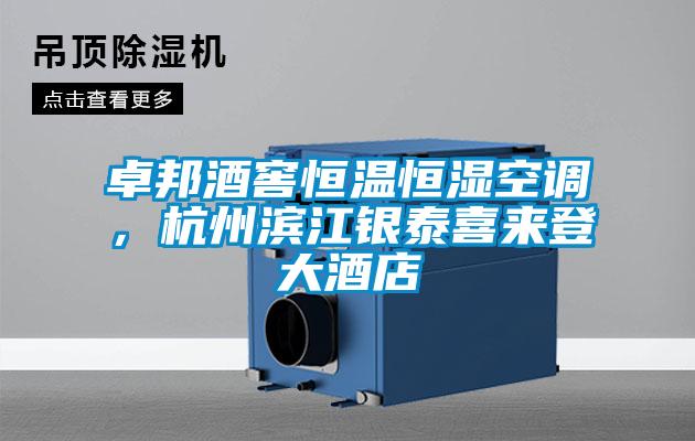 卓邦酒窖恒溫恒濕空調，杭州濱江銀泰喜來登大酒店