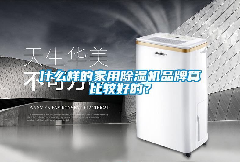 什么樣的家用除濕機品牌算比較好的？