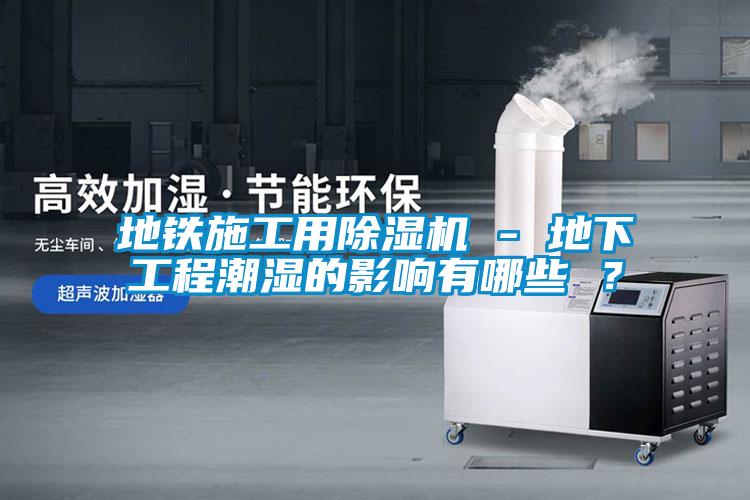 地鐵施工用除濕機 - 地下工程潮濕的影響有哪些 ？