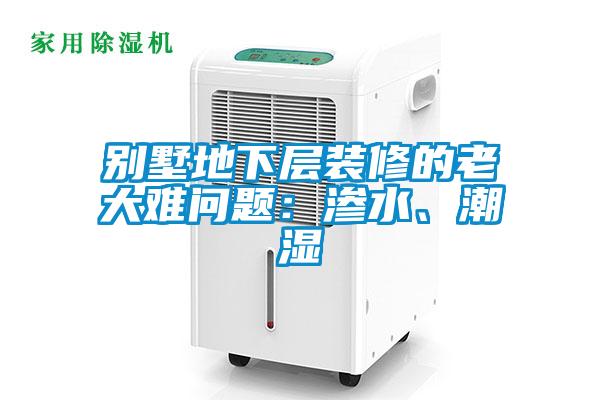 別墅地下層裝修的老大難問題：滲水、潮濕
