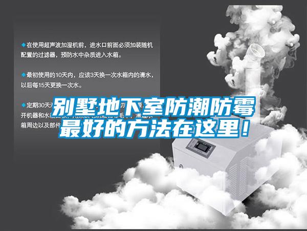 別墅地下室防潮防霉最好的方法在這里！
