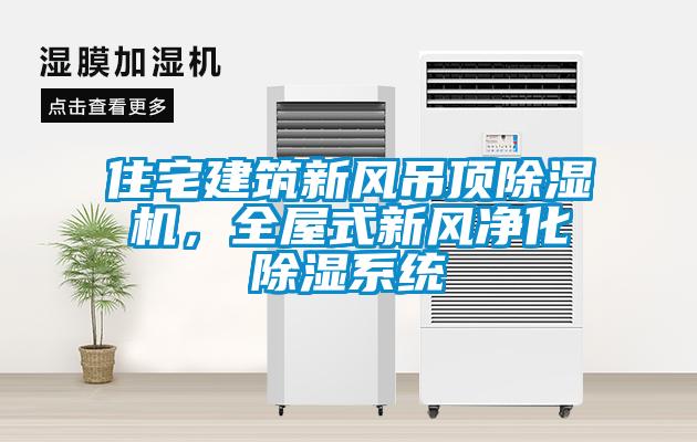 住宅建筑新風吊頂除濕機，全屋式新風凈化除濕系統