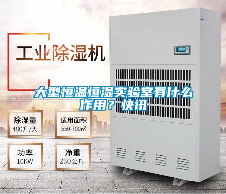 大型恒溫恒濕實驗室有什么作用？快訊