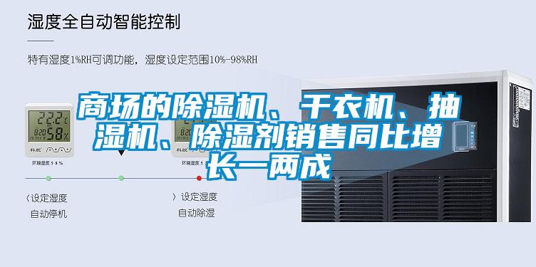商場的除濕機、干衣機、抽濕機、除濕劑銷售同比增長一兩成