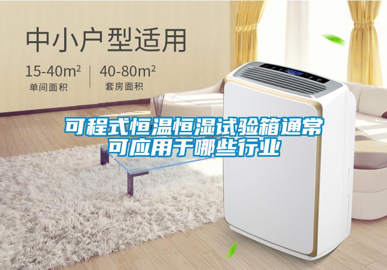 可程式恒溫恒濕試驗箱通?？蓱糜谀男┬袠I