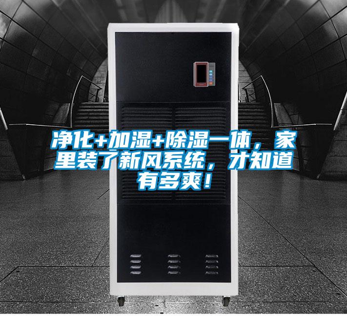 凈化+加濕+除濕一體，家里裝了新風系統，才知道有多爽！