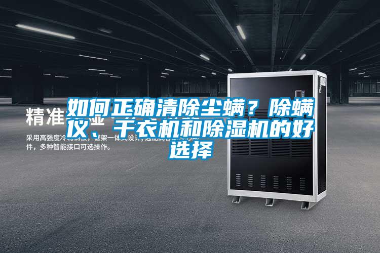 如何正確清除塵螨？除螨儀、干衣機和除濕機的好選擇