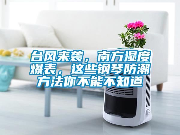 臺風來襲，南方濕度爆表，這些鋼琴防潮方法你不能不知道