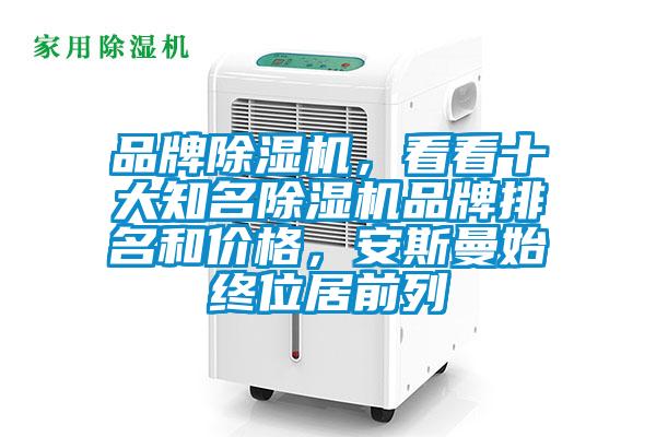 品牌除濕機，看看十大知名除濕機品牌排名和價格，安斯曼始終位居前列