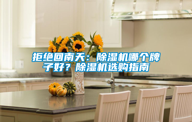 拒絕回南天：除濕機哪個牌子好？除濕機選購指南