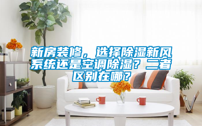 新房裝修，選擇除濕新風系統還是空調除濕？二者區別在哪？