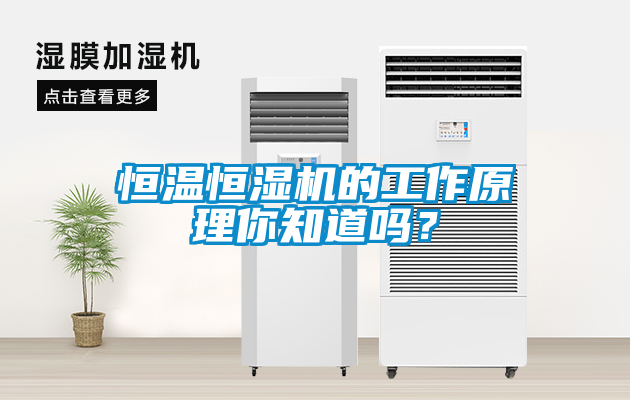 恒溫恒濕機的工作原理你知道嗎？