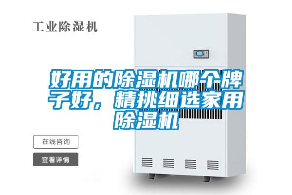 好用的除濕機哪個牌子好，精挑細選家用除濕機