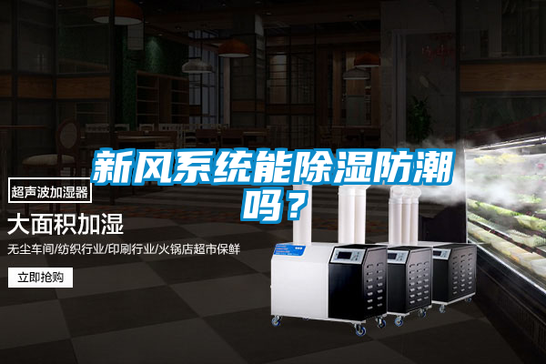 新風系統能除濕防潮嗎？