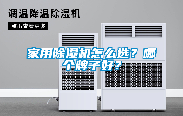 家用除濕機怎么選？哪個牌子好？