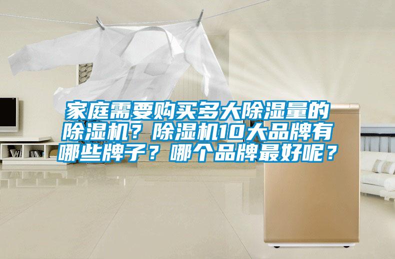 家庭需要購買多大除濕量的除濕機？除濕機10大品牌有哪些牌子？哪個品牌最好呢？