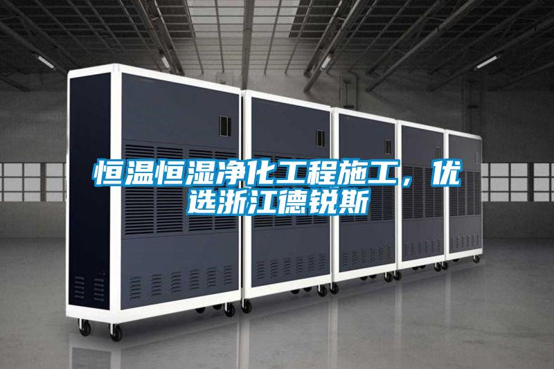 恒溫恒濕凈化工程施工，優選浙江德銳斯