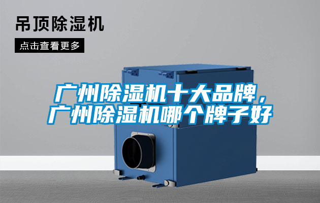 廣州除濕機十大品牌，廣州除濕機哪個牌子好