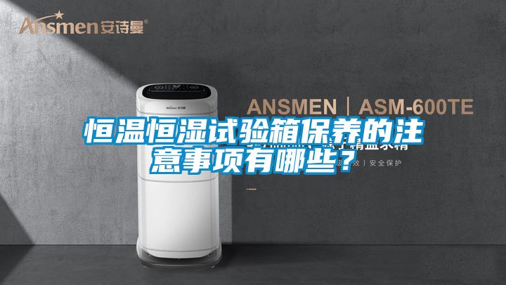 恒溫恒濕試驗箱保養的注意事項有哪些？
