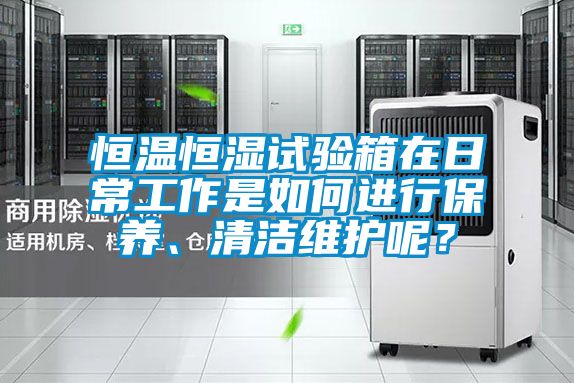 恒溫恒濕試驗箱在日常工作是如何進行保養、清潔維護呢？