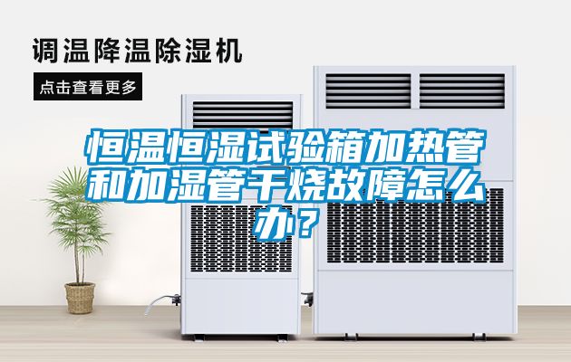 恒溫恒濕試驗箱加熱管和加濕管干燒故障怎么辦？