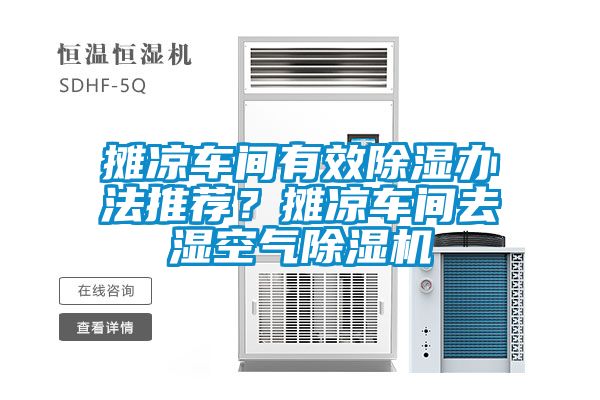 攤涼車間有效除濕辦法推薦？攤涼車間去濕空氣除濕機