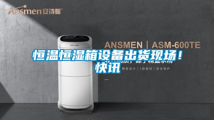 恒溫恒濕箱設備出貨現場！快訊