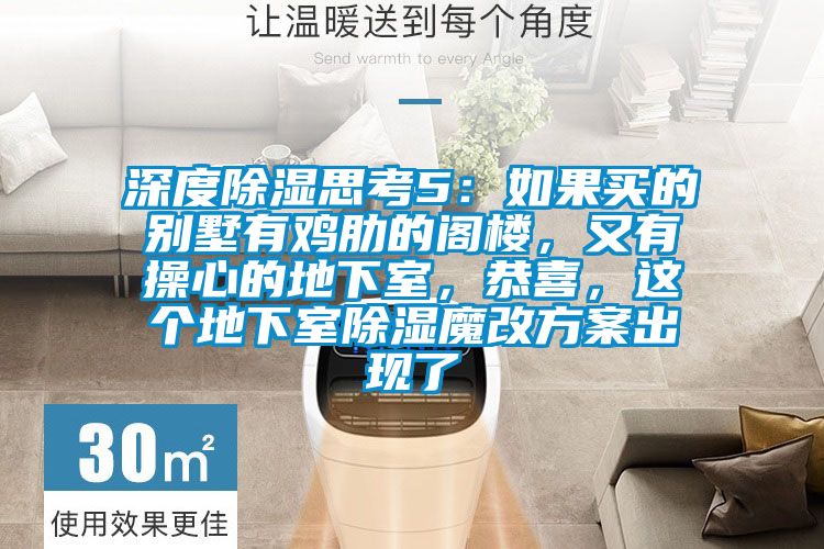 深度除濕思考5：如果買的別墅有雞肋的閣樓，又有操心的地下室，恭喜，這個地下室除濕魔改方案出現了
