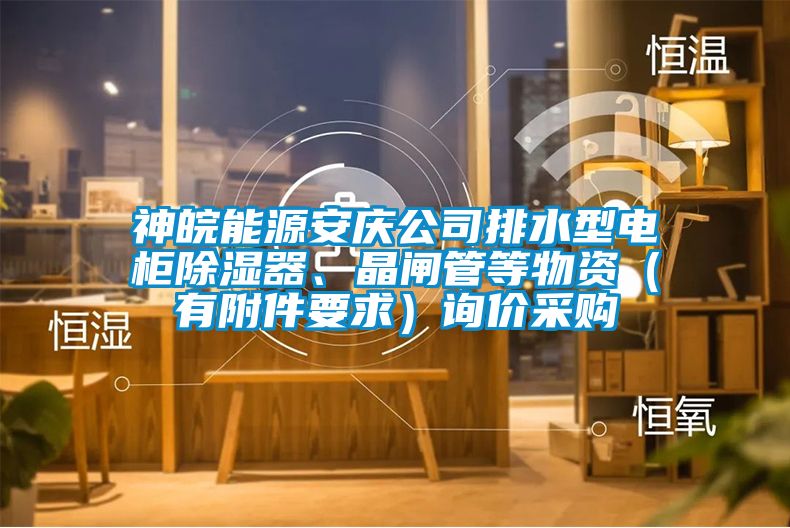 神皖能源安慶公司排水型電柜除濕器、晶閘管等物資（有附件要求）詢價采購