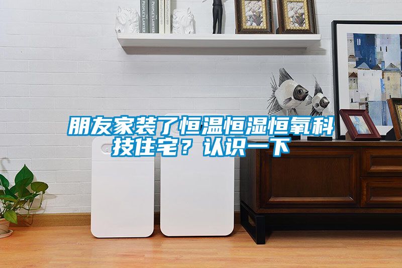朋友家裝了恒溫恒濕恒氧科技住宅？認識一下