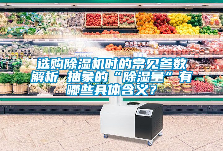 選購除濕機時的常見參數解析 抽象的“除濕量”有哪些具體含義？