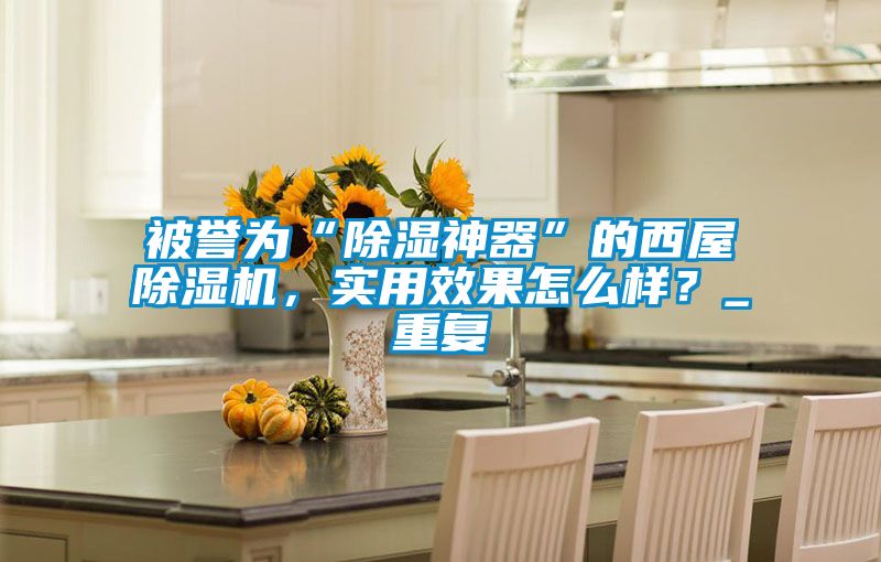 被譽為“除濕神器”的西屋除濕機，實用效果怎么樣？_重復