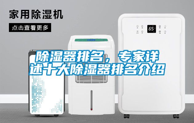除濕器排名，專家詳述十大除濕器排名介紹