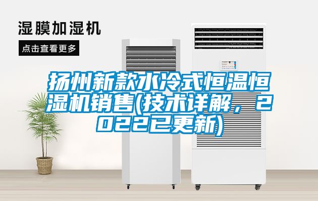 揚州新款水冷式恒溫恒濕機銷售(技術詳解，2022已更新)