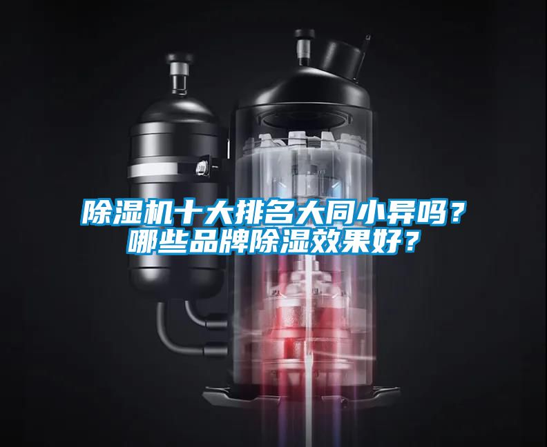 除濕機十大排名大同小異嗎？哪些品牌除濕效果好？