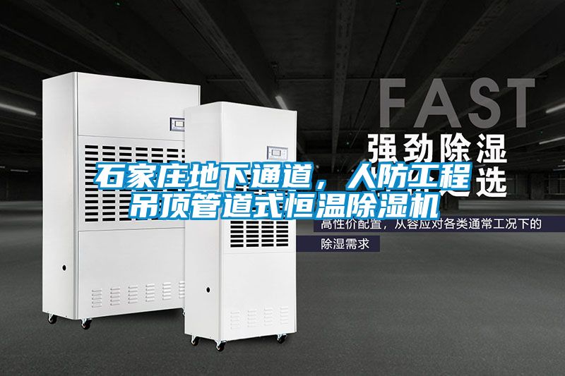 石家莊地下通道，人防工程吊頂管道式恒溫除濕機