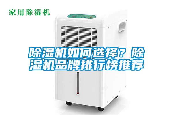 除濕機如何選擇？除濕機品牌排行榜推薦