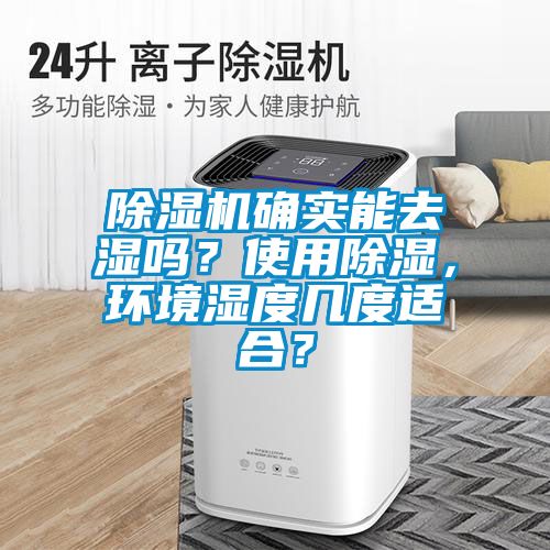 除濕機確實能去濕嗎？使用除濕，環境濕度幾度適合？