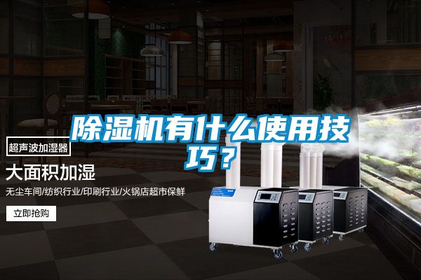 除濕機有什么使用技巧？