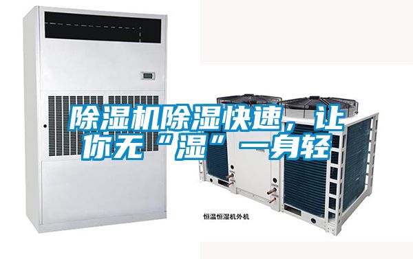 除濕機除濕快速，讓你無“濕”一身輕