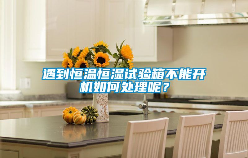 遇到恒溫恒濕試驗箱不能開機如何處理呢？